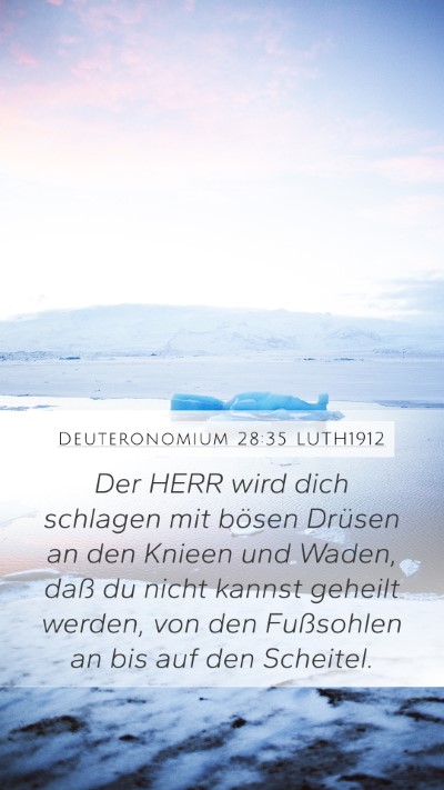 Deuteronomium 28:35 LUTH1912 Bible Verse Image