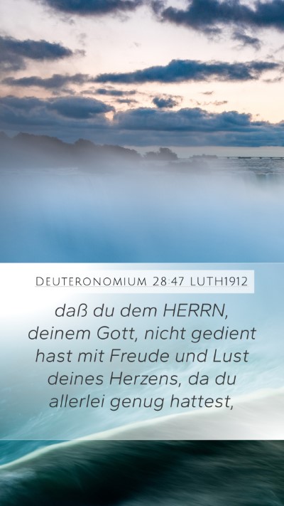 Deuteronomium 28:47 LUTH1912 Bible Verse Image