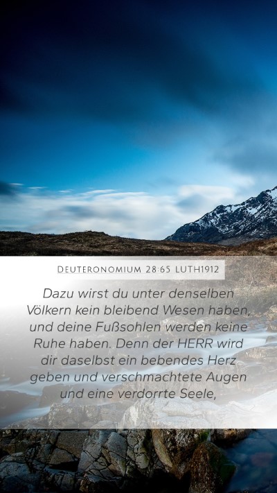 Deuteronomium 28:65 LUTH1912 Bible Verse Image