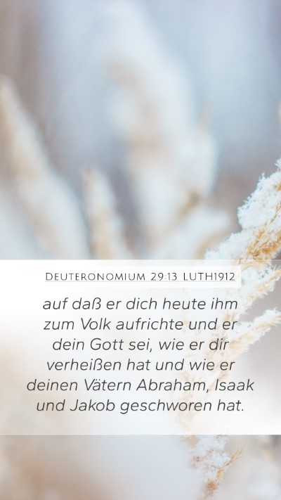 Deuteronomium 29:13 LUTH1912 Bible Verse Image