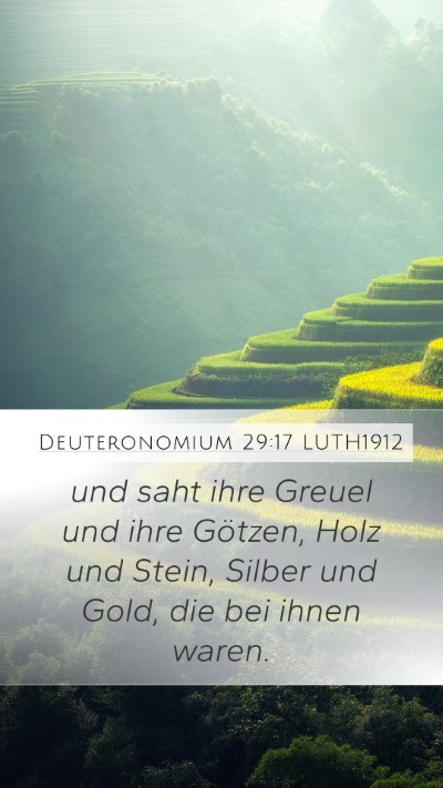 Deuteronomium 29:17 LUTH1912 Mobile Phone Wallpaper - und saht ihre Greuel und ihre Götzen, Holz und - Mobile Bible Verse Wallpaper