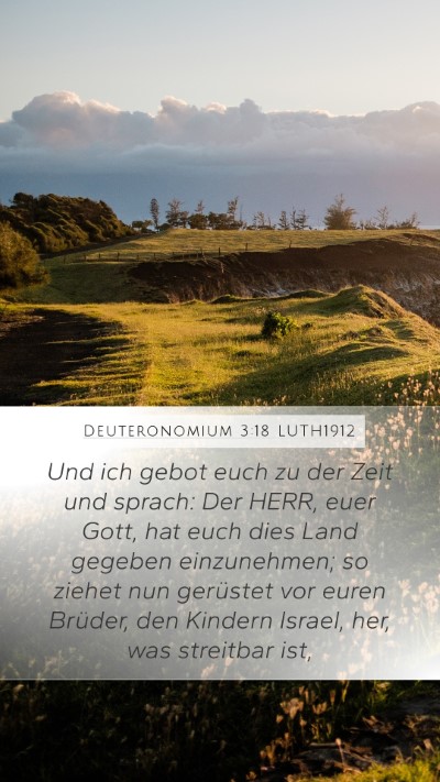 Deuteronomium 3:18 LUTH1912 Bible Verse Image
