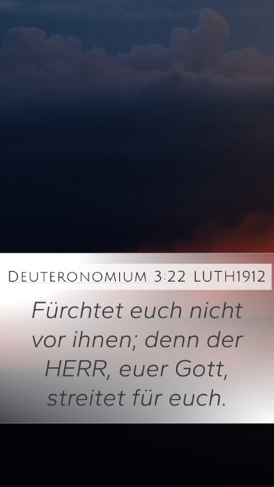 Deuteronomium 3:22 LUTH1912 Bible Verse Image
