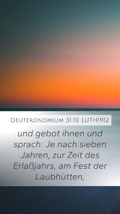 Deuteronomium 31:10 LUTH1912 Bible Verse Image