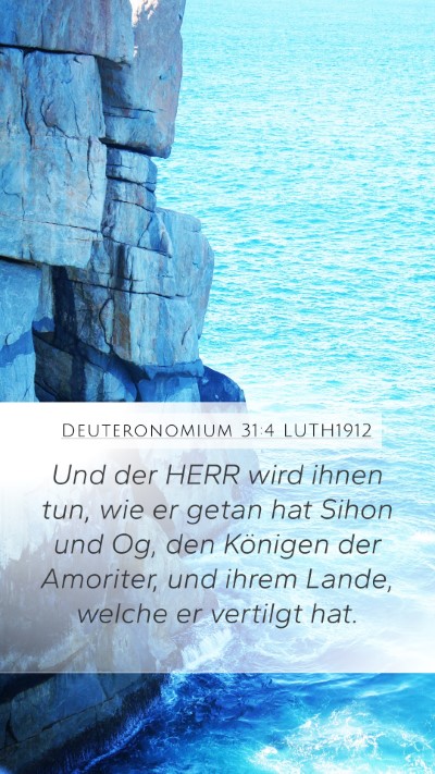 Deuteronomium 31:4 LUTH1912 Bible Verse Image