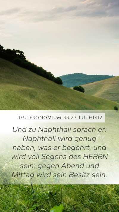 Deuteronomium 33:23 LUTH1912 Bible Verse Image