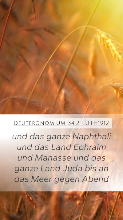 Deuteronomium 34:2 LUTH1912 Bible Verse Image
