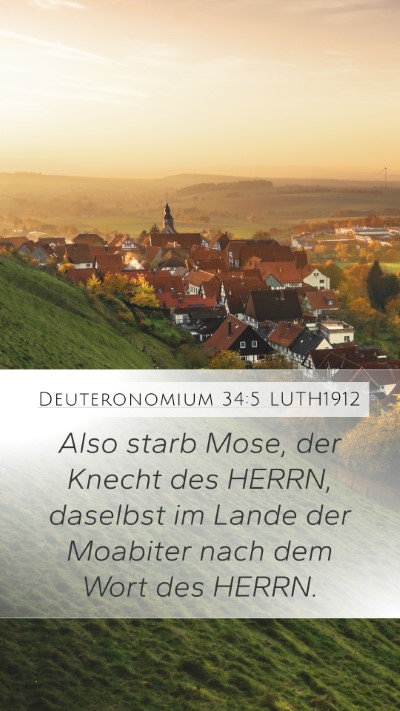 Deuteronomium 34:5 LUTH1912 Bible Verse Image