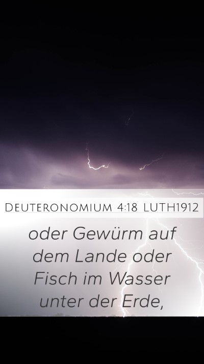 Deuteronomium 4:18 LUTH1912 Mobile Phone Wallpaper - oder Gewürm auf dem Lande oder Fisch im Wasser - Mobile Bible Verse Wallpaper