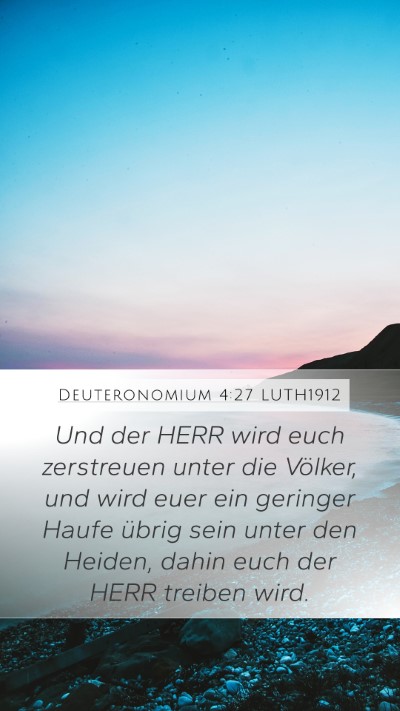 Deuteronomium 4:27 LUTH1912 Bible Verse Image