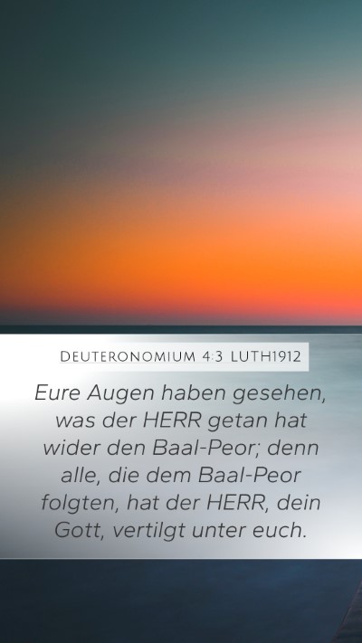 Deuteronomium 4:3 LUTH1912 Bible Verse Image