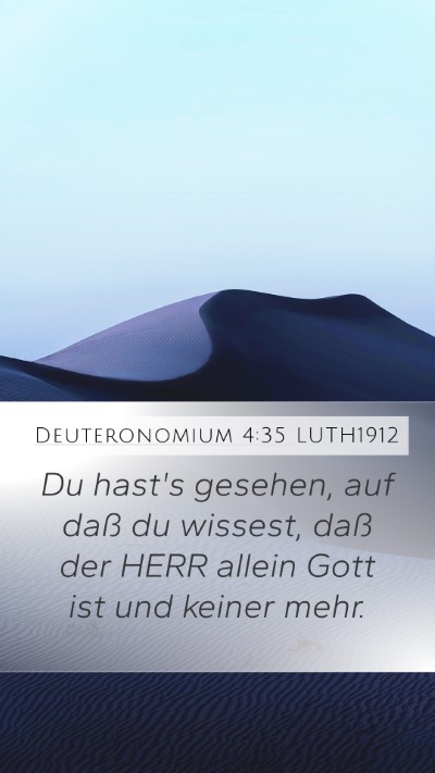 Deuteronomium 4:35 LUTH1912 Bible Verse Image