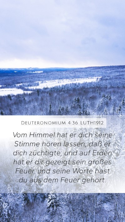 Deuteronomium 4:36 LUTH1912 Bible Verse Image