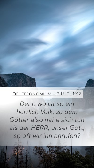Deuteronomium 4:7 LUTH1912 Bible Verse Image