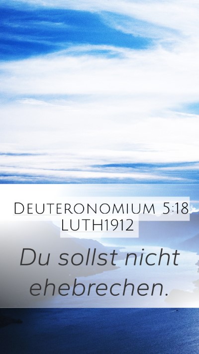 Deuteronomium 5:18 LUTH1912 Bible Verse Image