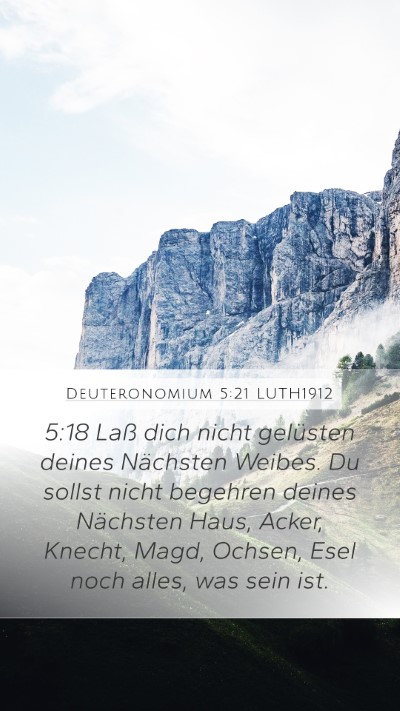 Deuteronomium 5:21 LUTH1912 Bible Verse Image
