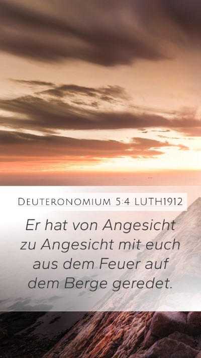 Deuteronomium 5:4 LUTH1912 Bible Verse Image