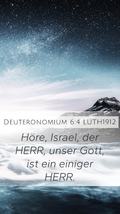 Deuteronomium 6:4 LUTH1912 Bible Verse Image