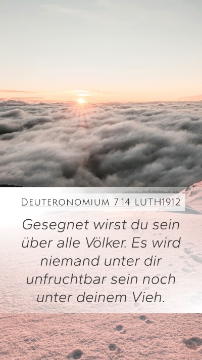 Deuteronomium 7:14 LUTH1912 Bible Verse Image