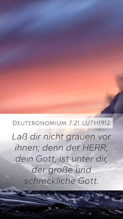 Deuteronomium 7:21 LUTH1912 Bible Verse Image
