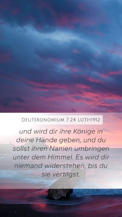 Deuteronomium 7:24 LUTH1912 Bible Verse Image