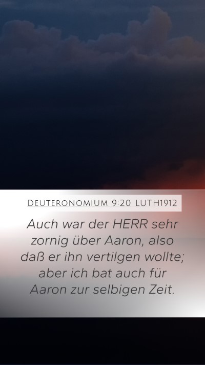 Deuteronomium 9:20 LUTH1912 Bible Verse Image