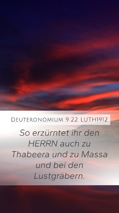 Deuteronomium 9:22 LUTH1912 Bible Verse Image