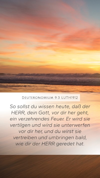 Deuteronomium 9:3 LUTH1912 Bible Verse Image