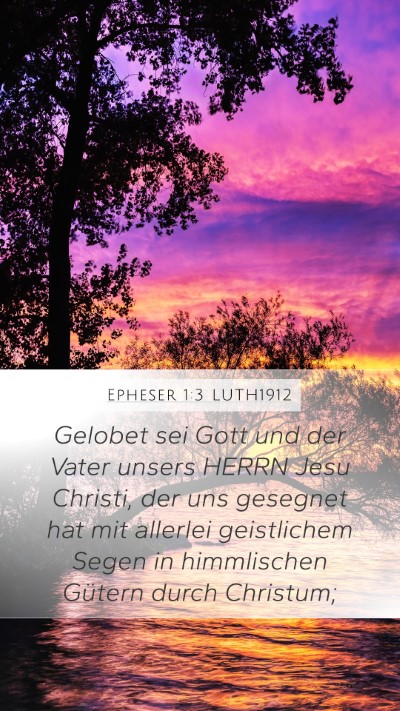 Epheser 1:3 LUTH1912 Bible Verse Image