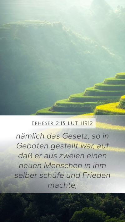 Epheser 2:15 LUTH1912 Bible Verse Image