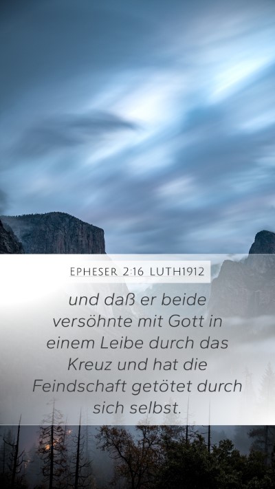 Epheser 2:16 LUTH1912 Bible Verse Image