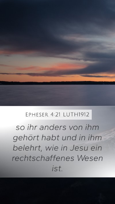 Epheser 4:21 LUTH1912 Bible Verse Image