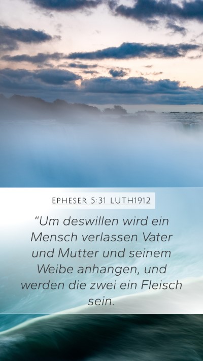 Epheser 5:31 LUTH1912 Bible Verse Image