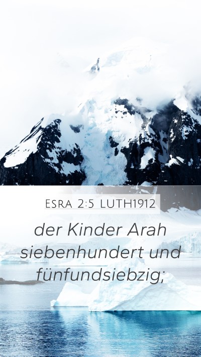 Esra 2:5 LUTH1912 Bible Verse Image