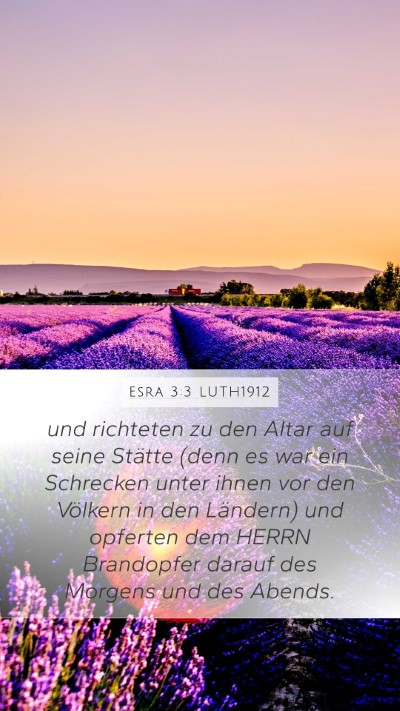 Esra 3:3 LUTH1912 Bible Verse Image