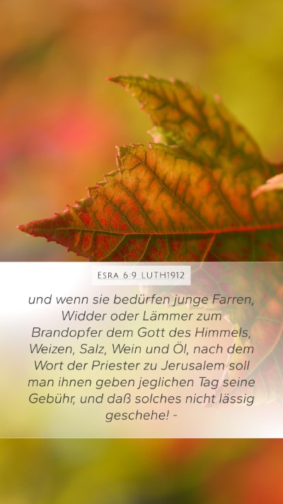 Esra 6:9 LUTH1912 Bible Verse Image