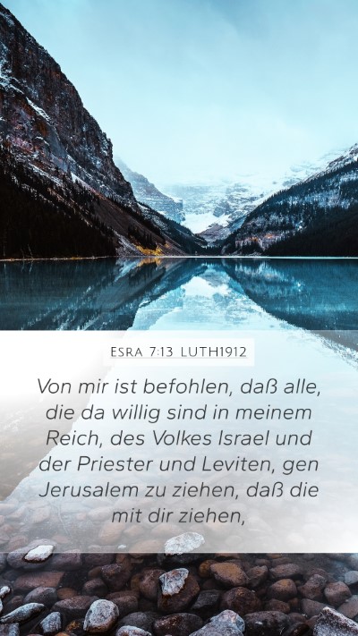 Esra 7:13 LUTH1912 Bible Verse Image