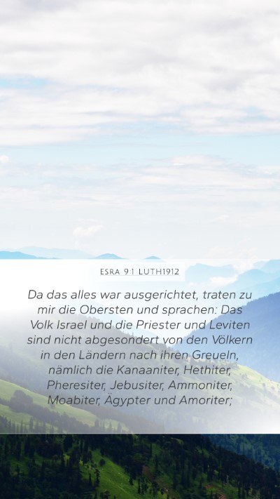 Esra 9:1 LUTH1912 Bible Verse Image