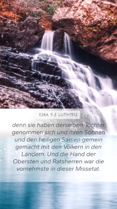 Esra 9:2 LUTH1912 Bible Verse Image