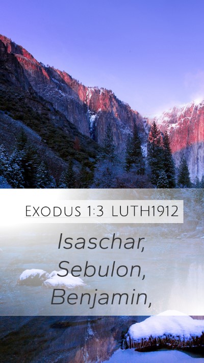 Exodus 1:3 LUTH1912 Bible Verse Image