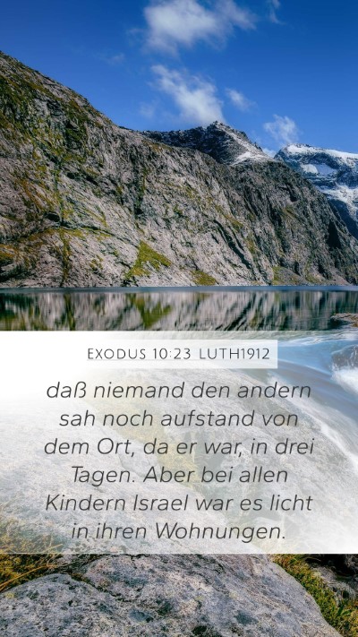 Exodus 10:23 LUTH1912 Bible Verse Image