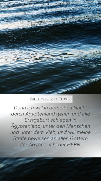 Exodus 12:12 LUTH1912 Bible Verse Image
