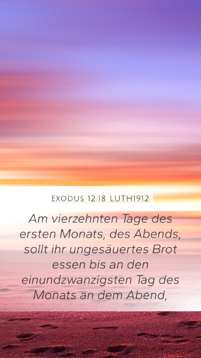 Exodus 12:18 LUTH1912 Bible Verse Image