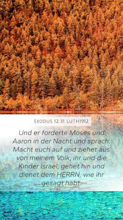 Exodus 12:31 LUTH1912 Bible Verse Image