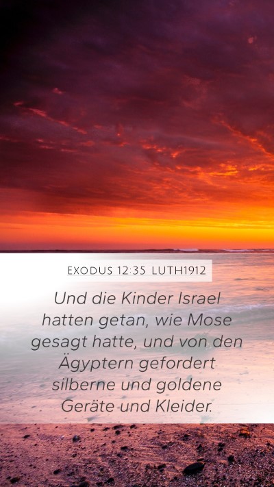 Exodus 12:35 LUTH1912 Bible Verse Image