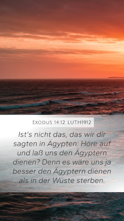 Exodus 14:12 LUTH1912 Bible Verse Image
