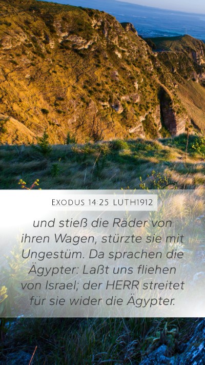 Exodus 14:25 LUTH1912 Bible Verse Image