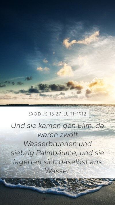 Exodus 15:27 LUTH1912 Bible Verse Image