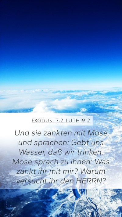 Exodus 17:2 LUTH1912 Bible Verse Image