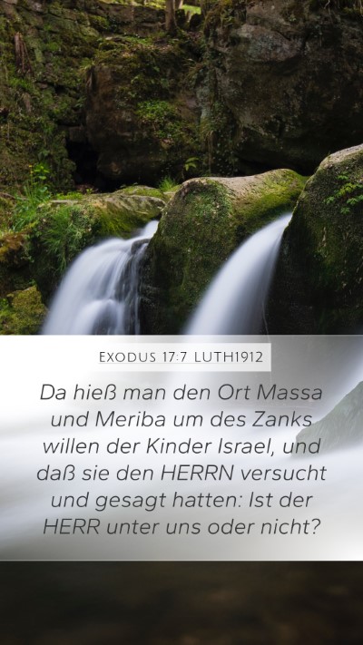 Exodus 17:7 LUTH1912 Bible Verse Image